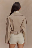 Birdie Fold Over Shorts Ivory