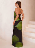 Rosetta Maxi Skirt Lime Flower