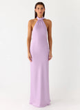 Keena Scarf Maxi Dress Lavender