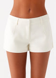 Oslo Mini Shorts Ivory