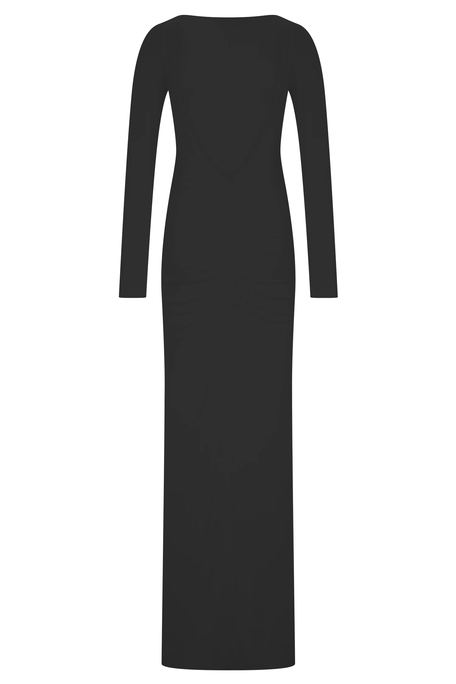 Louisa Long Sleeve Slinky Maxi Dress Black