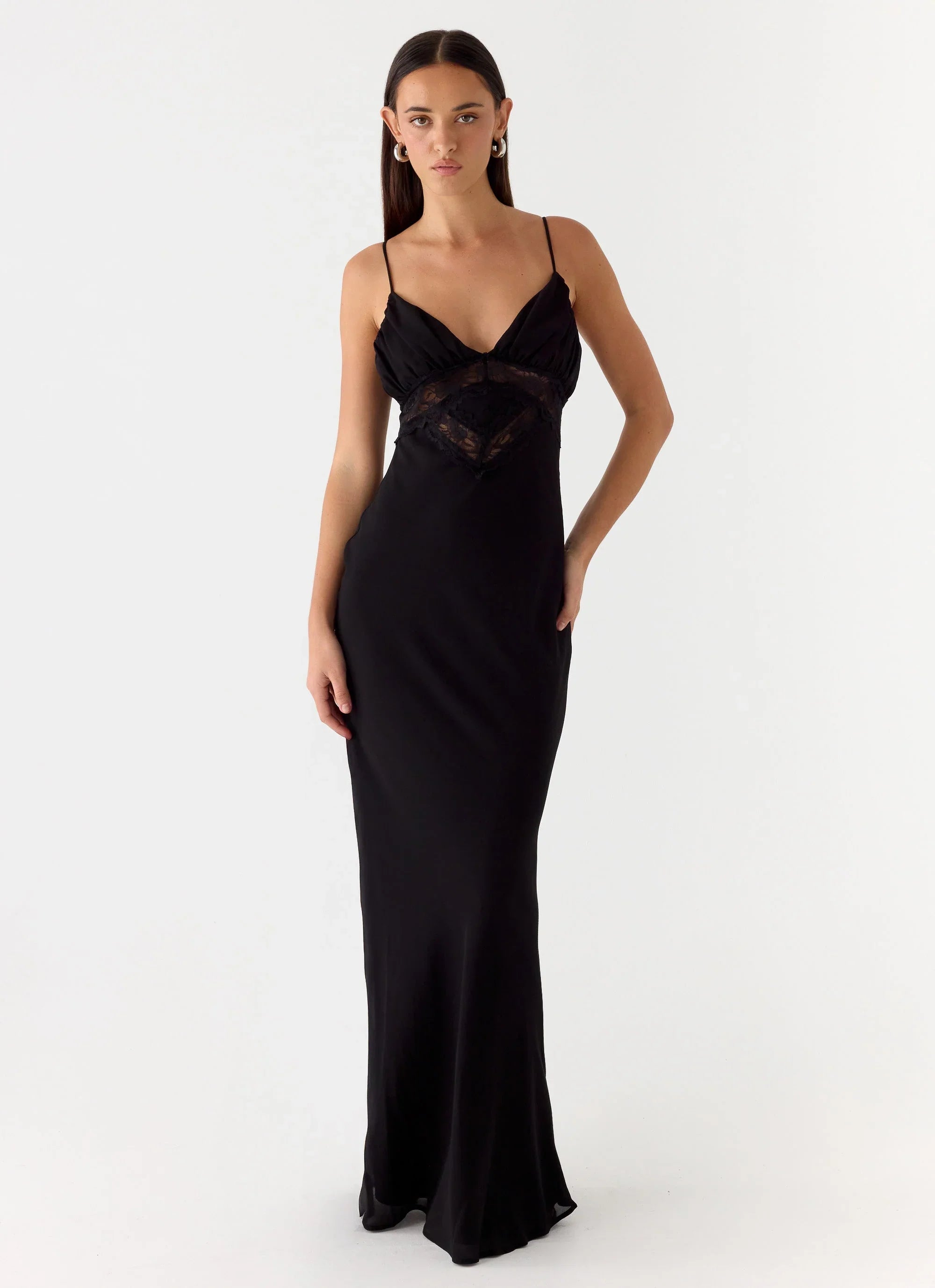 Opulent Maxi Dress Black