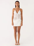Non Stop Halter Top White