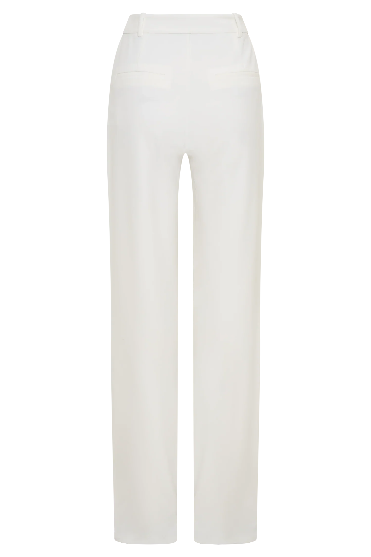 Maude Crepe Straight Leg Pants Ivory