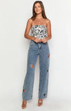 Lover Girl Mid Wash Denim Mid Rise Jeans