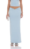 Embellished Skirt in Light Blue