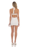 Cutout Bodycon Dress in White