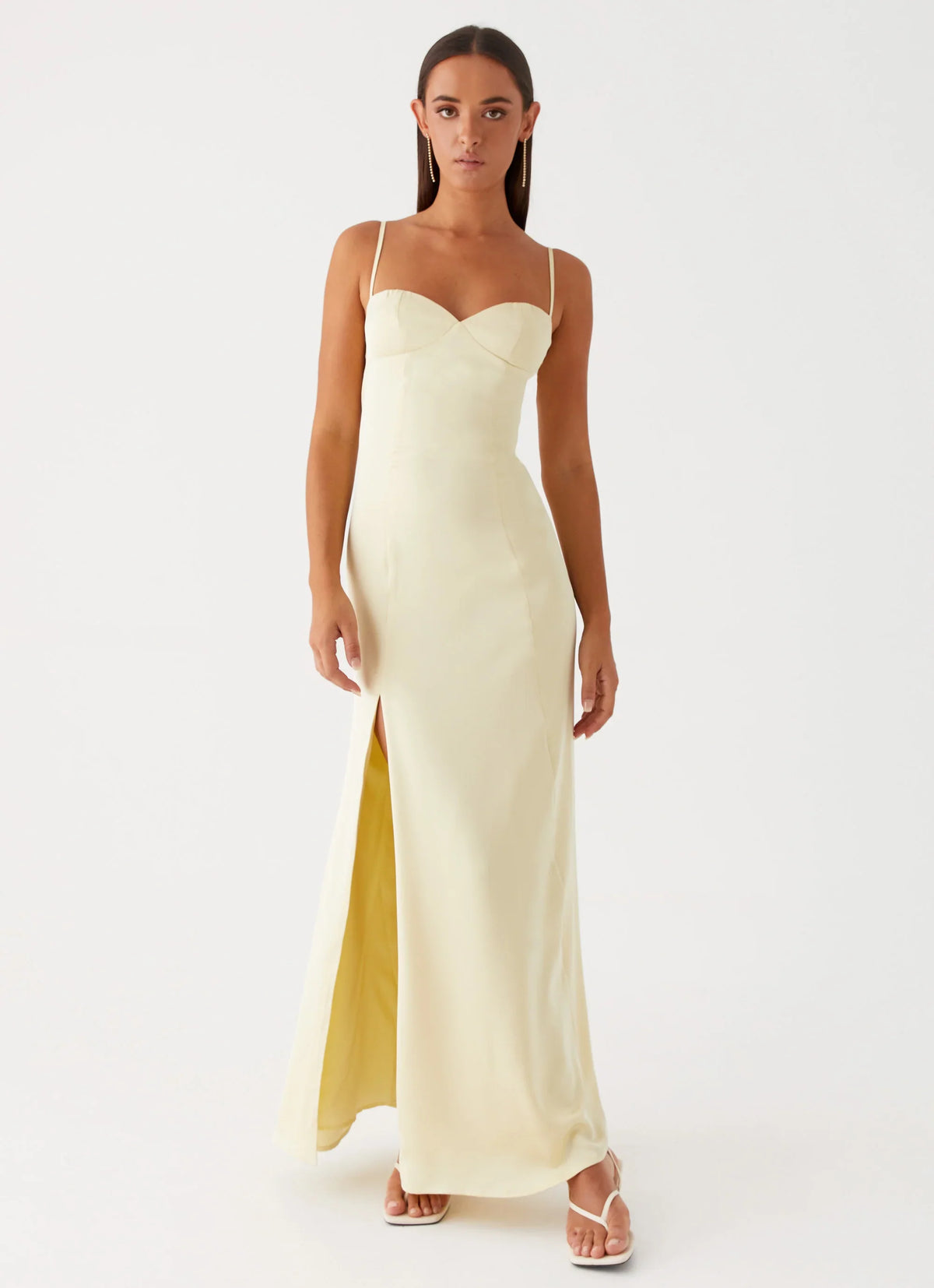 Miss Bloom Maxi Dress Lemon