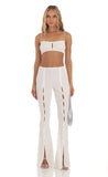 Crinkle Two Piece Set in White