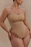 Saria High Waist Shapewear Briefs Beige