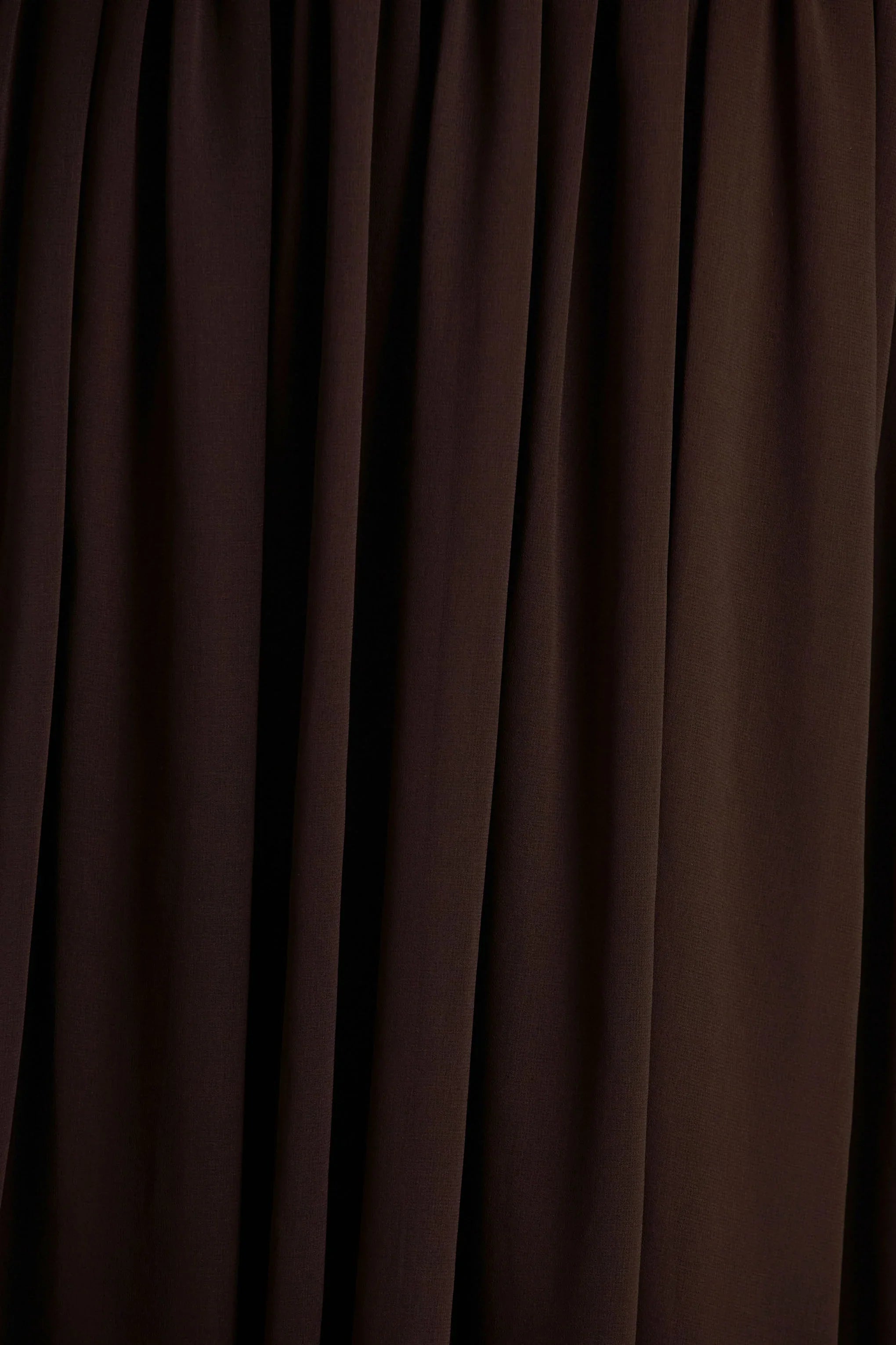 Kelly Brown Scoop Neck Maxi Dress With Pleated Mesh Skirt