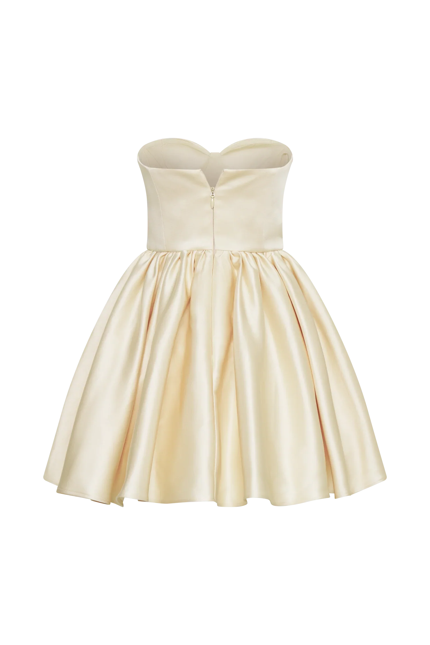 Hollie Structured Corset Mini Dress Gold