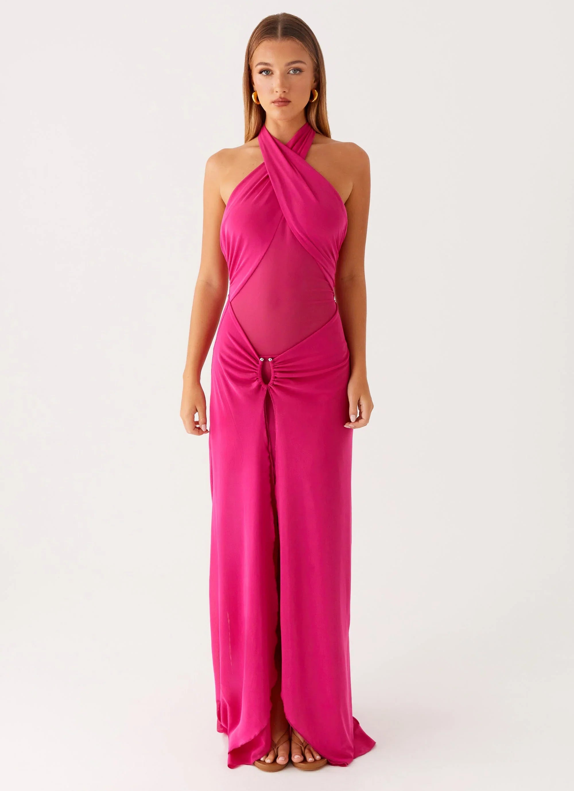 Ericka Maxi Dress Hot Pink