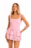 Rihana Light Pink Beaded Playsuit