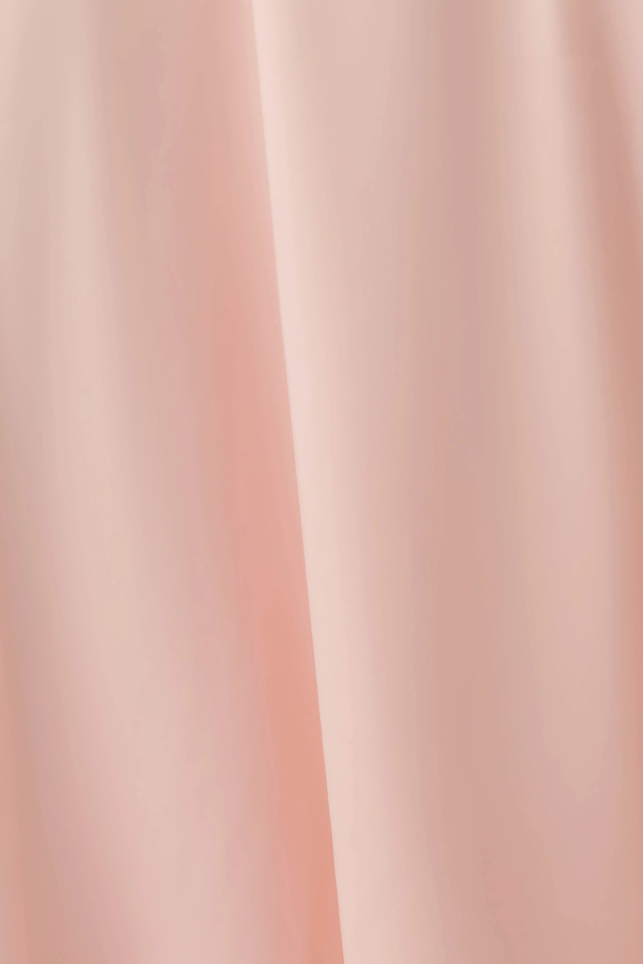 Cyra Plunge Satin Midi Dress Peach