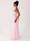 Euphoric Beaded Maxi Dress Pink Everbloom