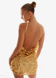 Xander Sequin Mini Dress Gold