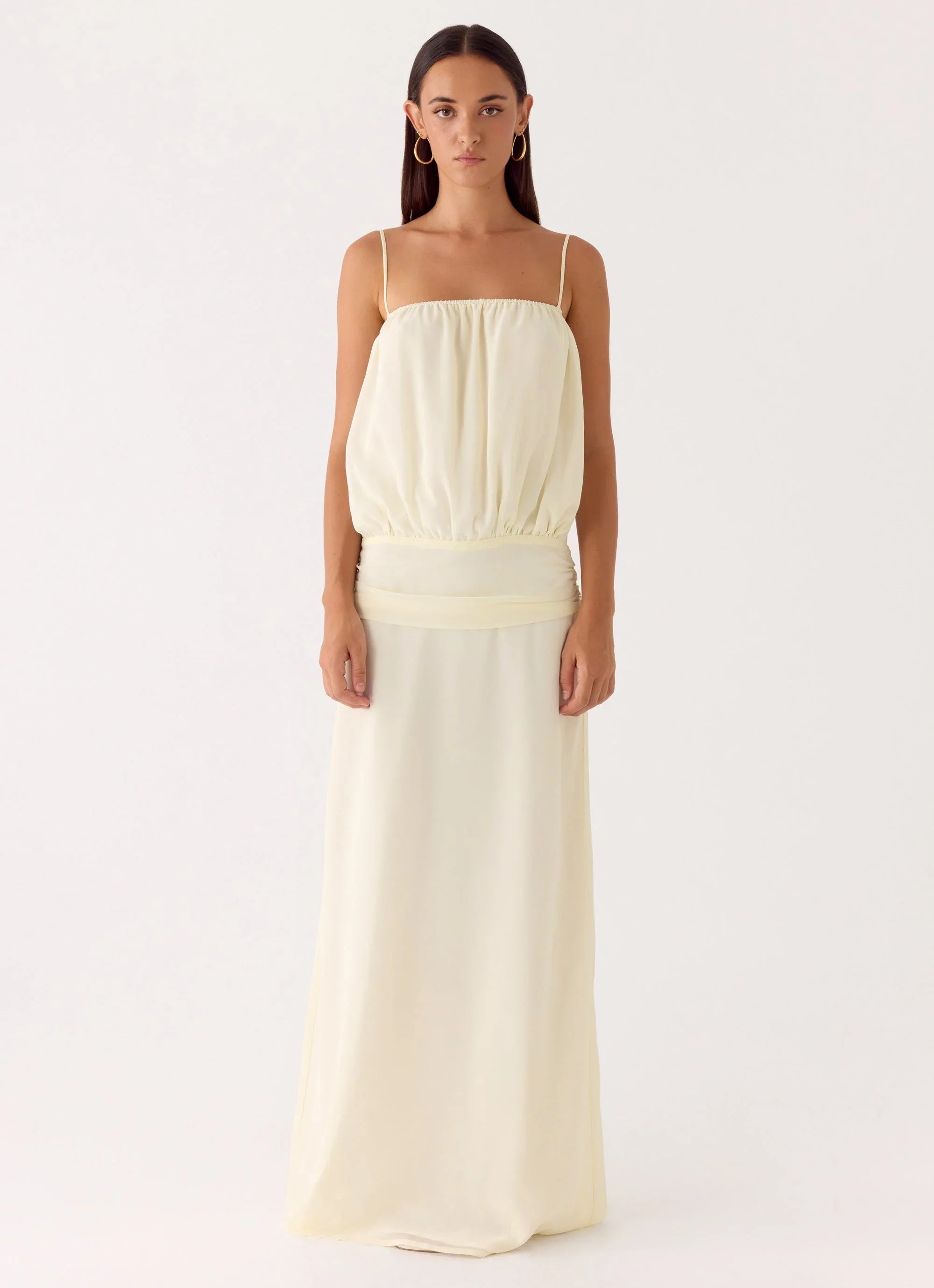 Citrus Kiss Maxi Dress Baby Yellow