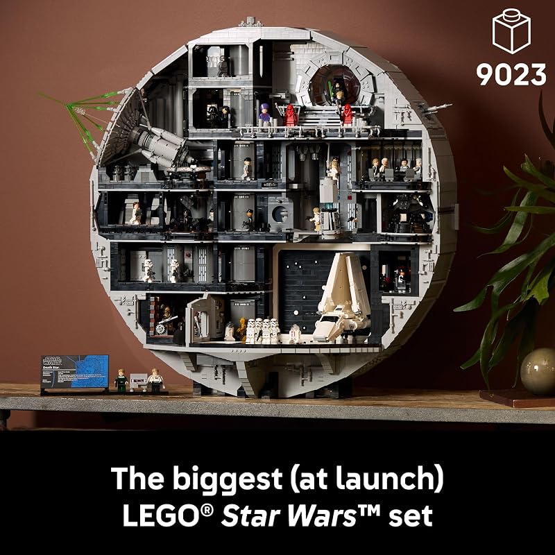 LEGO Star Wars Death Star Building Set for Adults Ages 18 Collectible Room Decor for Office Bedroom or Book Shelf Fun Activity for Men Women Movie Fans Gift Idea for Birthdays 75419
