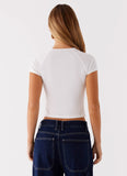 Signature Monogram Tee Off White