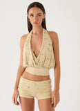 Vivienne Mini Shorts Pale Olive