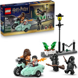 LEGO Harry Potter Hagrid Harrys Privet Drive Escape Building Toy for Boys Girls Pretend Play Set for Kids Ages 8 W Mini Hagrids Motorcycle 4 Minifigures Gift for Birthdays 76459