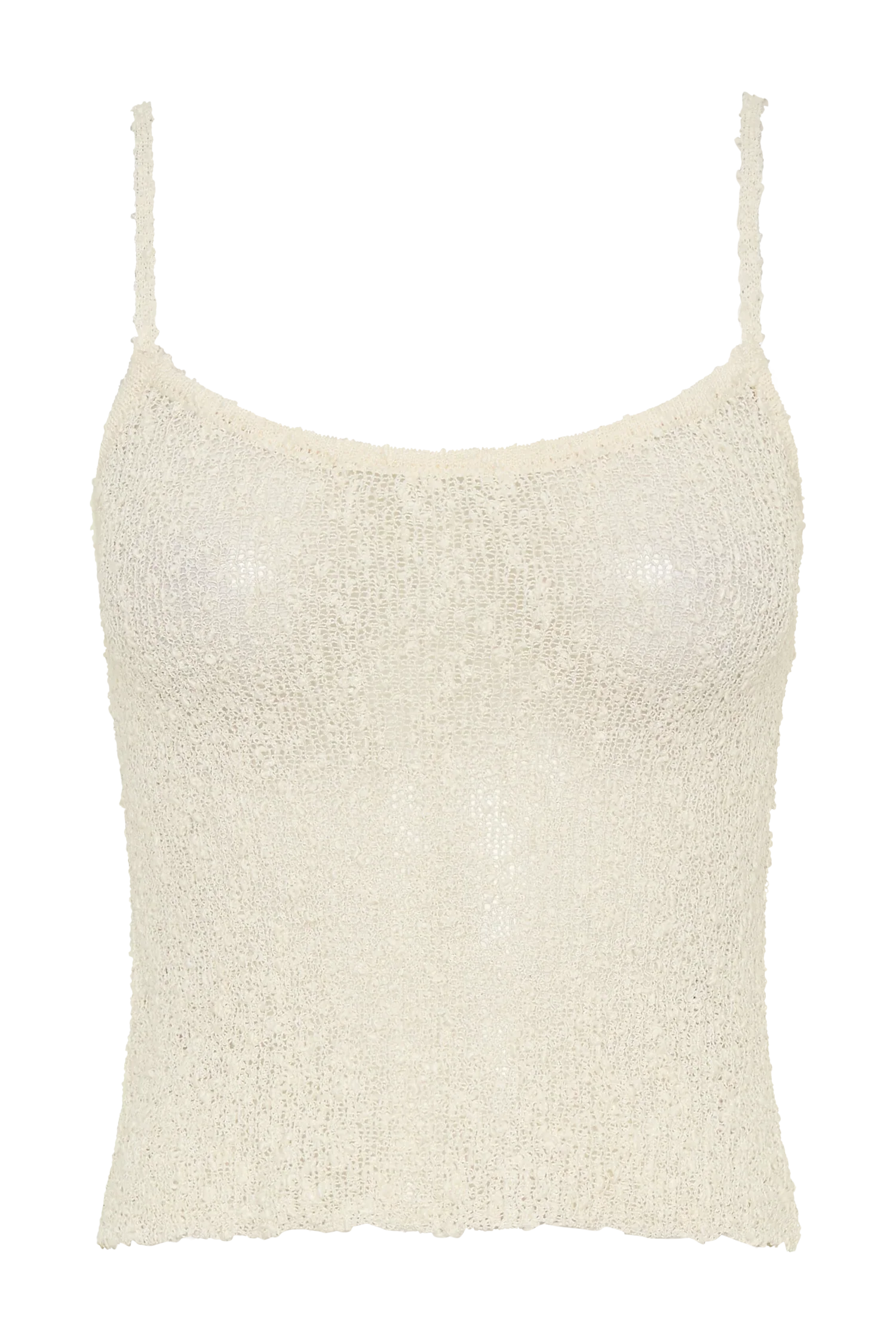 Mattais Boucle Knit Top Ivory