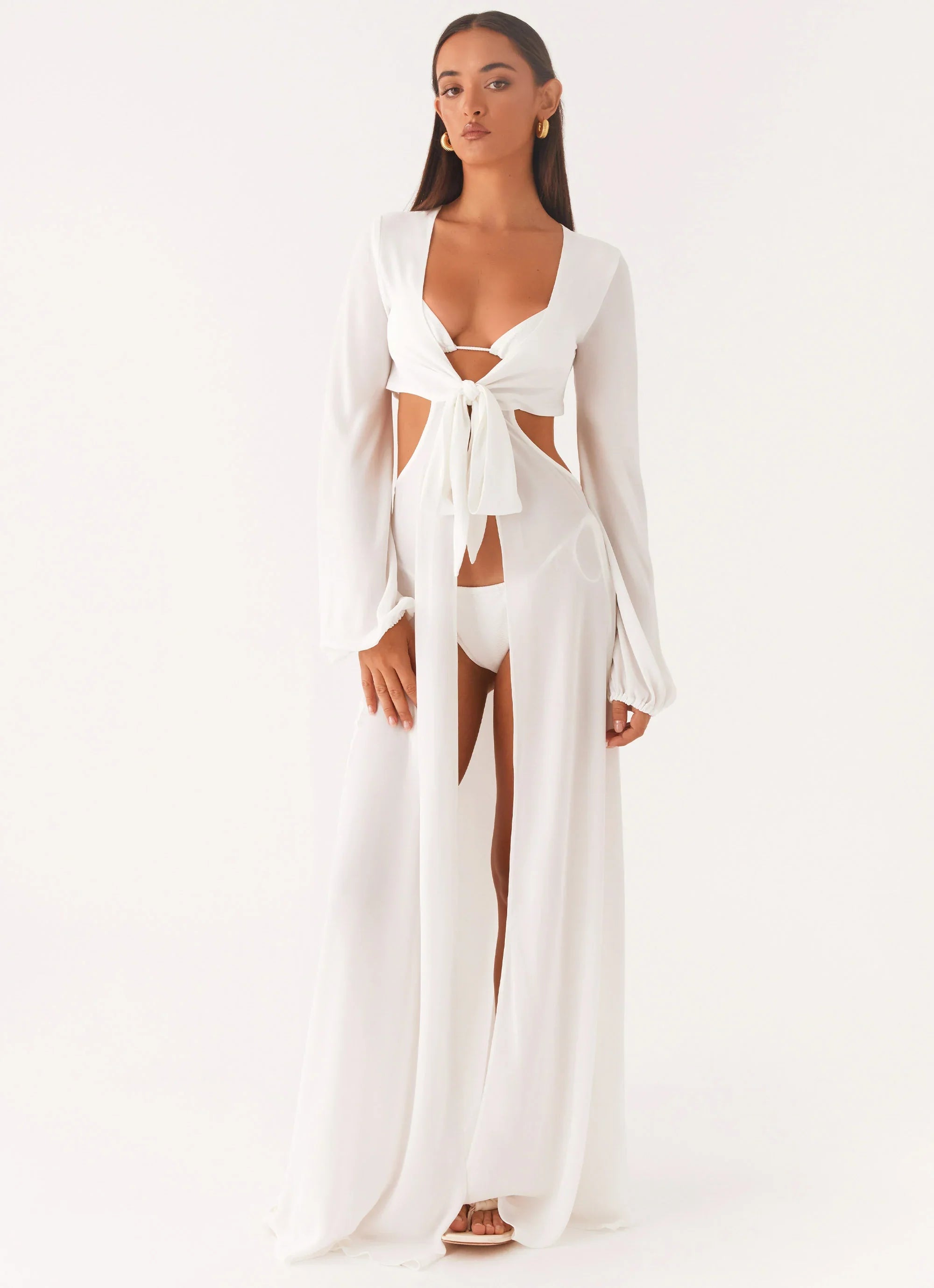 Coastal Maxi Dress White