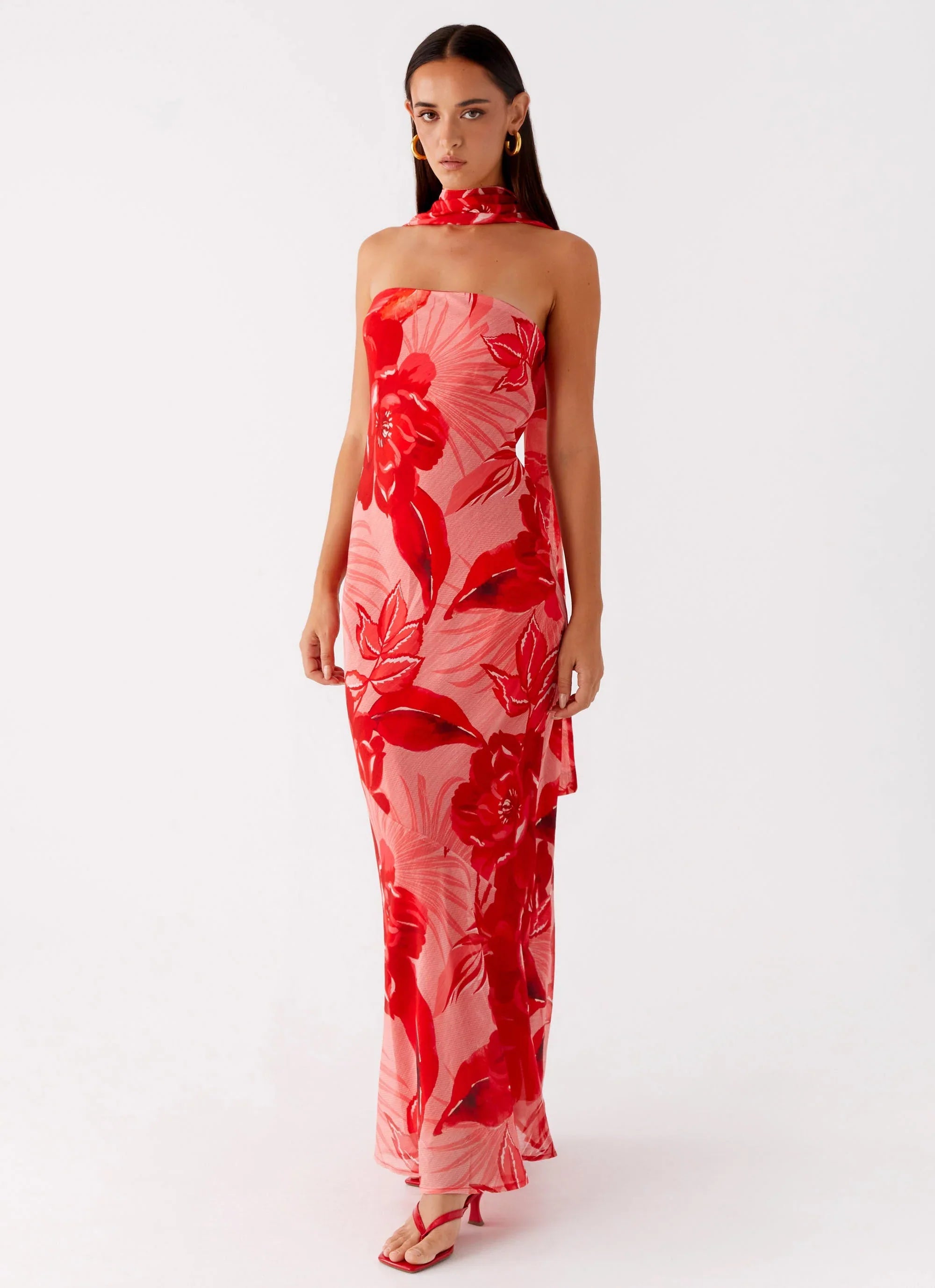 Under The Pagoda Maxi Dress Sicily Sunsets Print