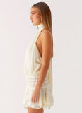 Willow Chiffon Mini Dress Ivory