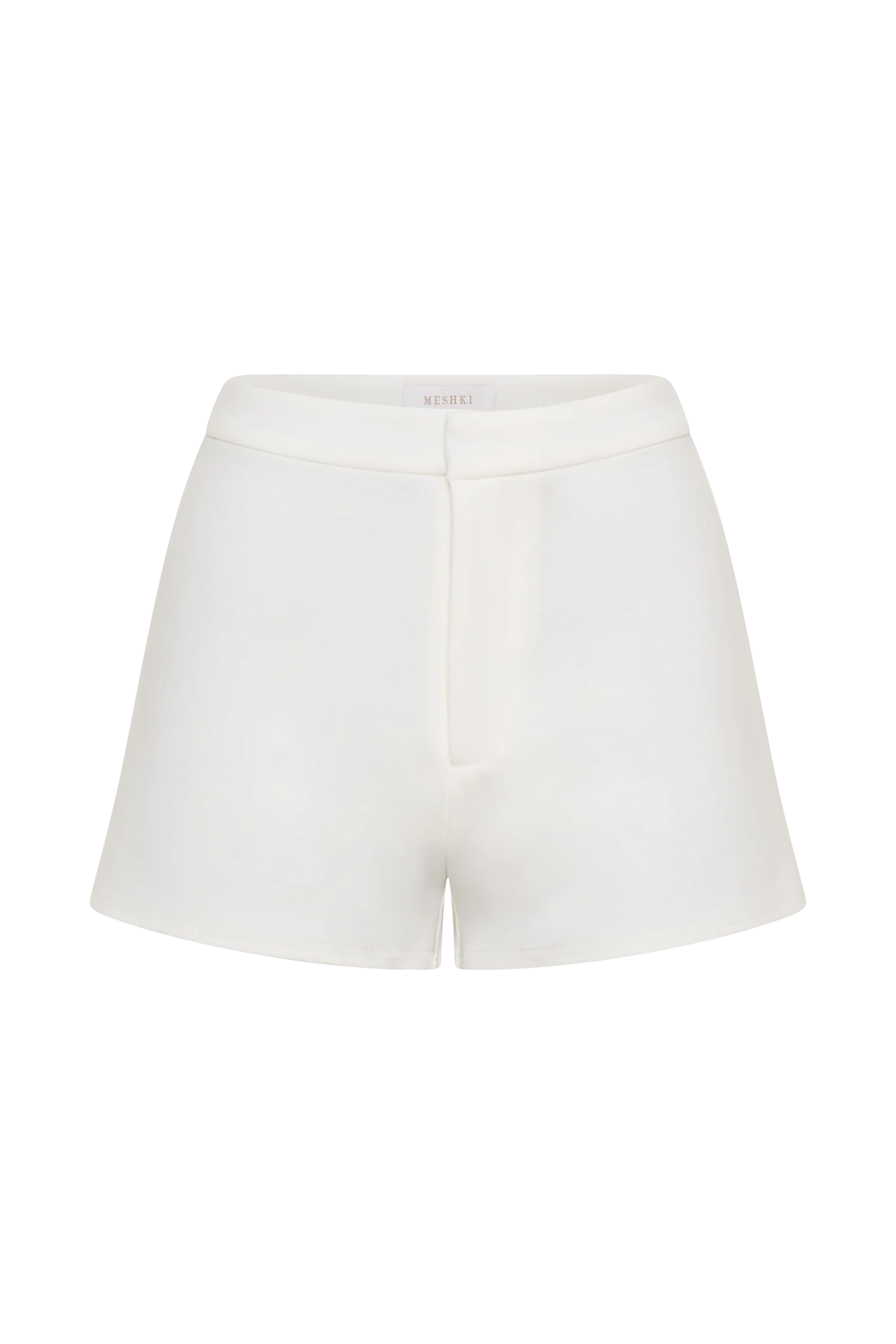 Blanca Stretch Crepe Shorts White