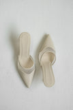 Micah Mesh Pointed Heel Ivory