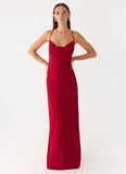 Saria Maxi Dress Deep Red