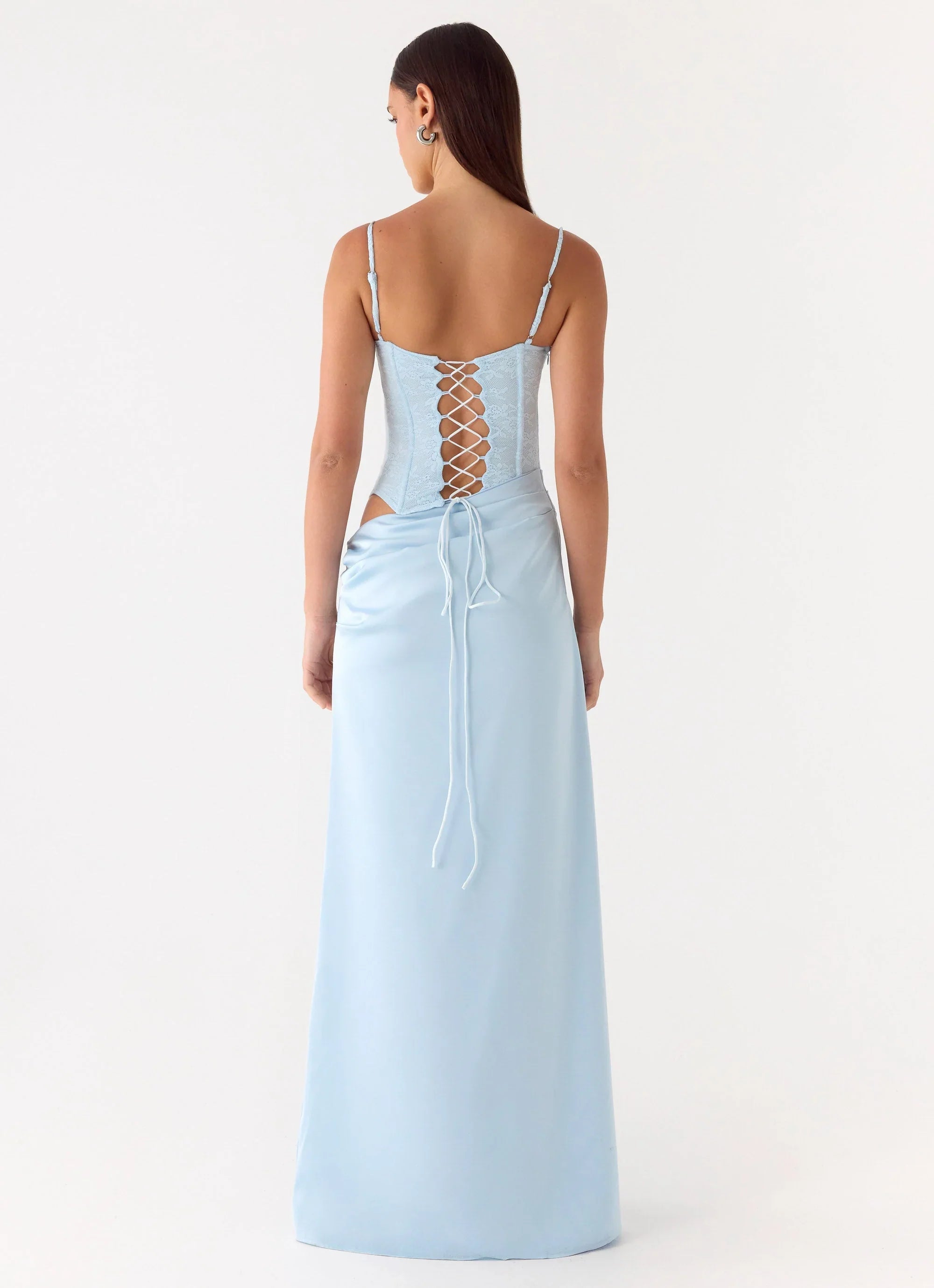 Kalila Corset Maxi Dress Blue