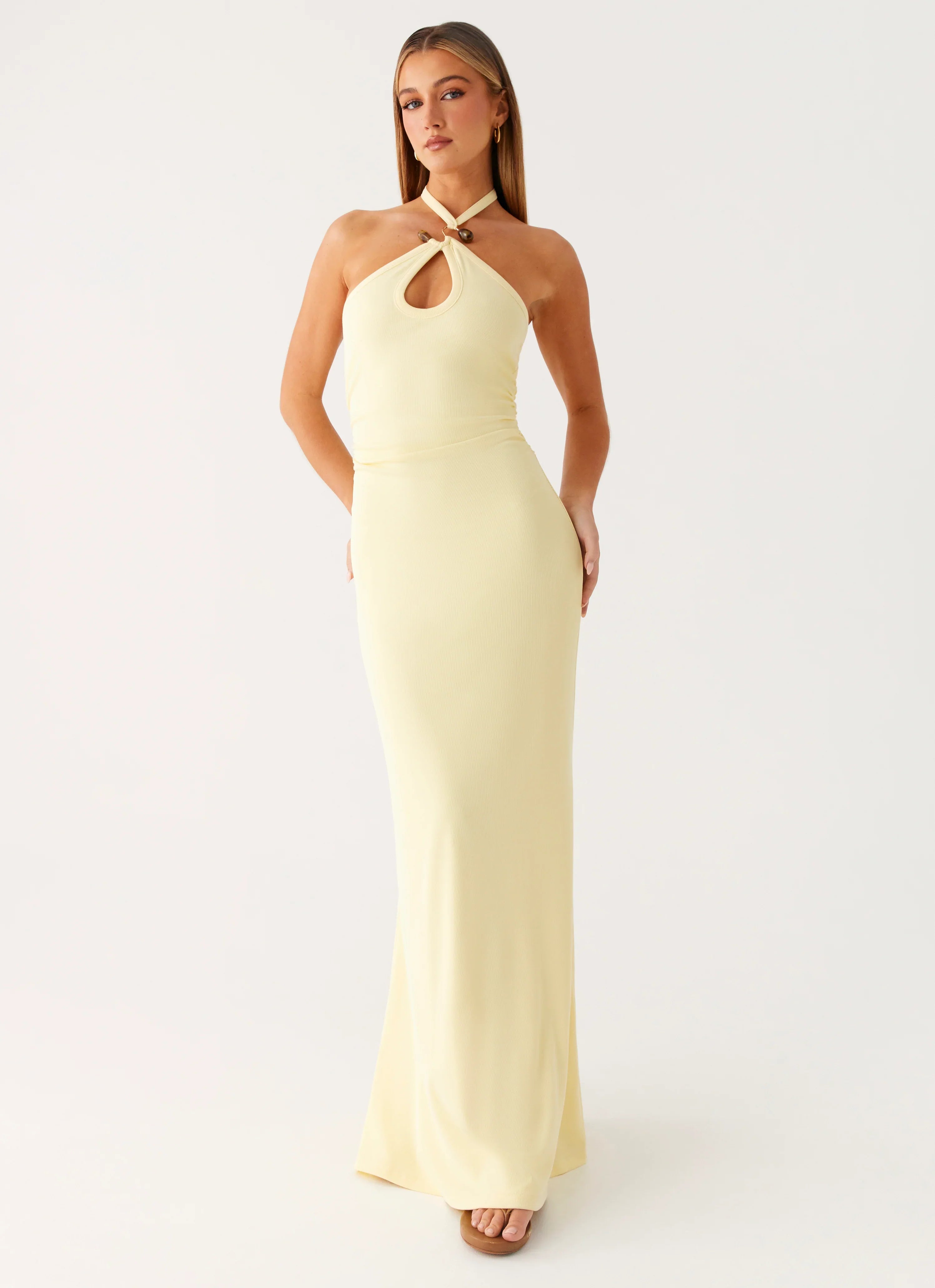 Instant Attraction Maxi Dress Yellow