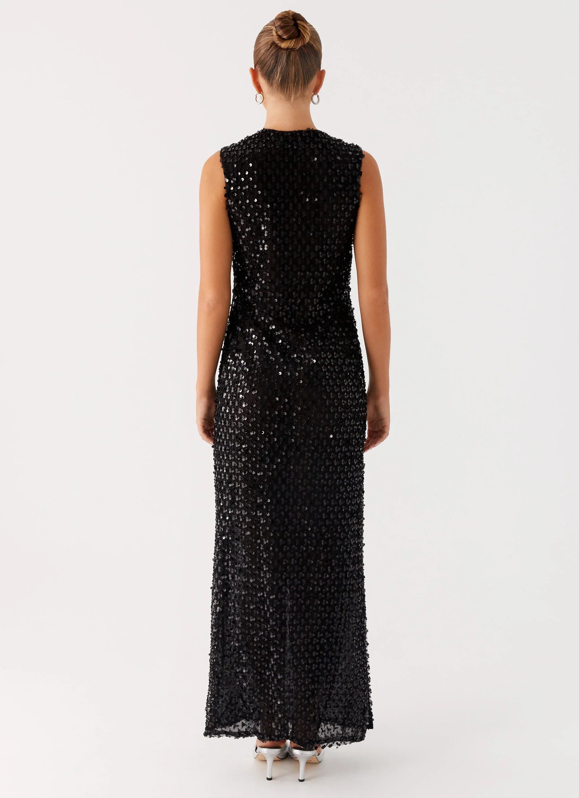 Kore Sequin Maxi Dress Black