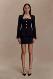 Gina Suiting Mini Skirt Black