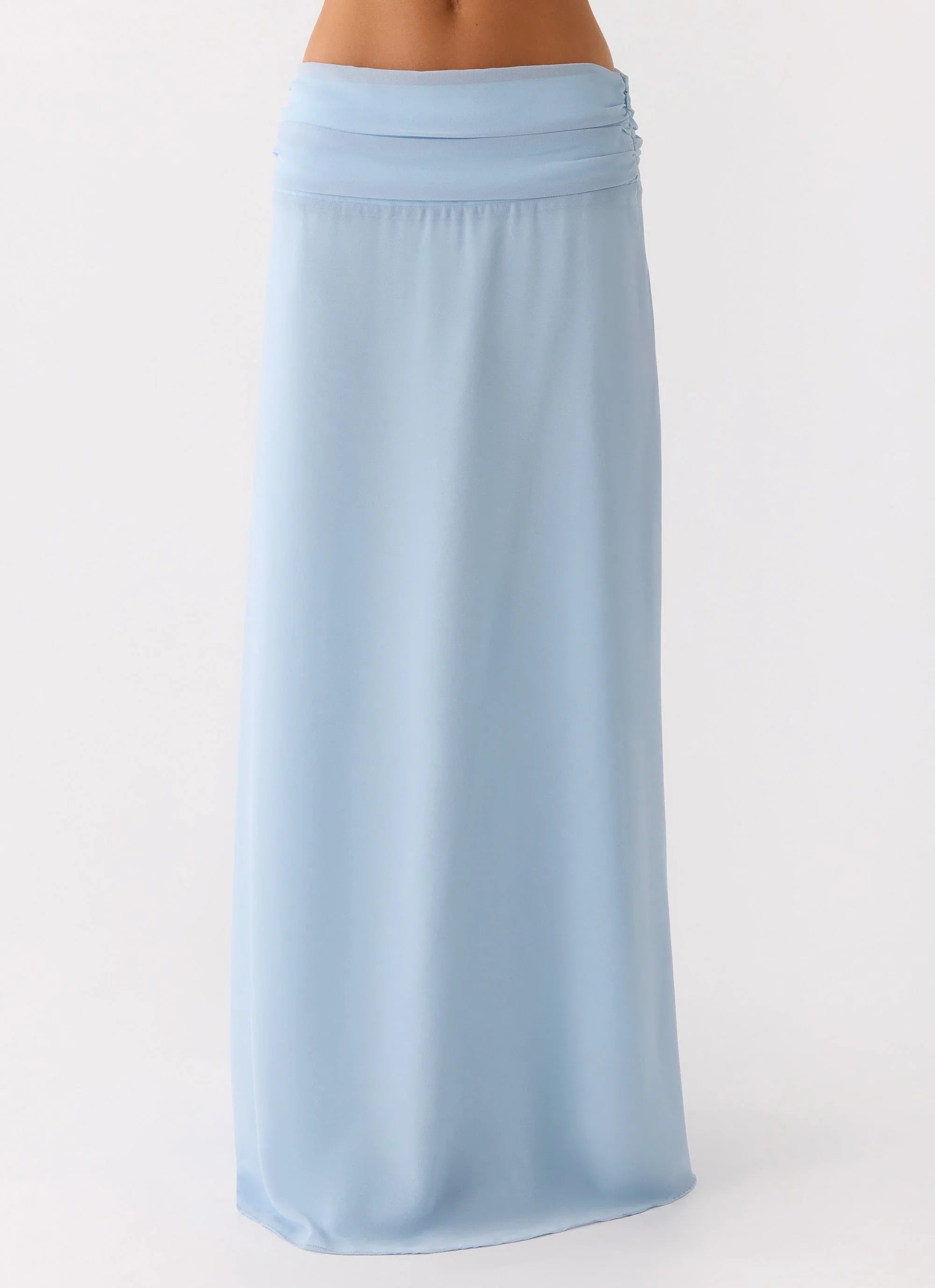 Natalya Maxi Skirt Pale Blue