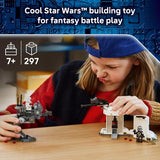 LEGO Star Wars AT RT Attack Building Toy for Boys Girls Ages 7 with The Mandalorian Grogu Minifigures Playset for Kids Gift for Birthdays 75444