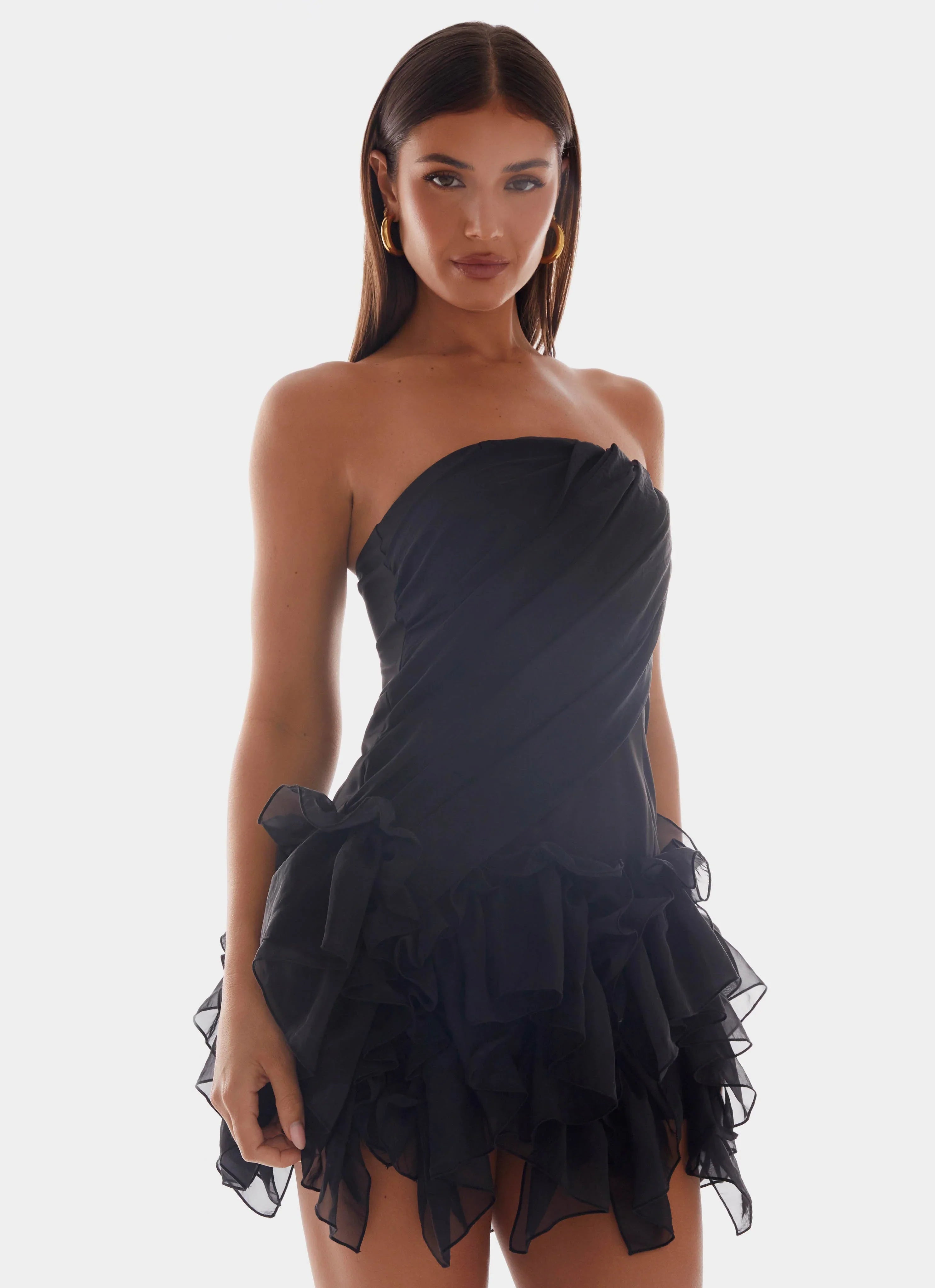 Arabian Nights Mini Dress Black