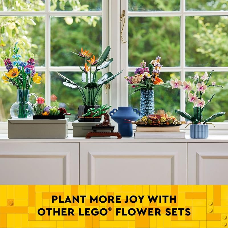 LEGO Daffodils Building Toy for Kids Girls and Boys Ages 8 Birthday Gift for Kids Artificial Daffodil for Bedroom Decor and Display 40747