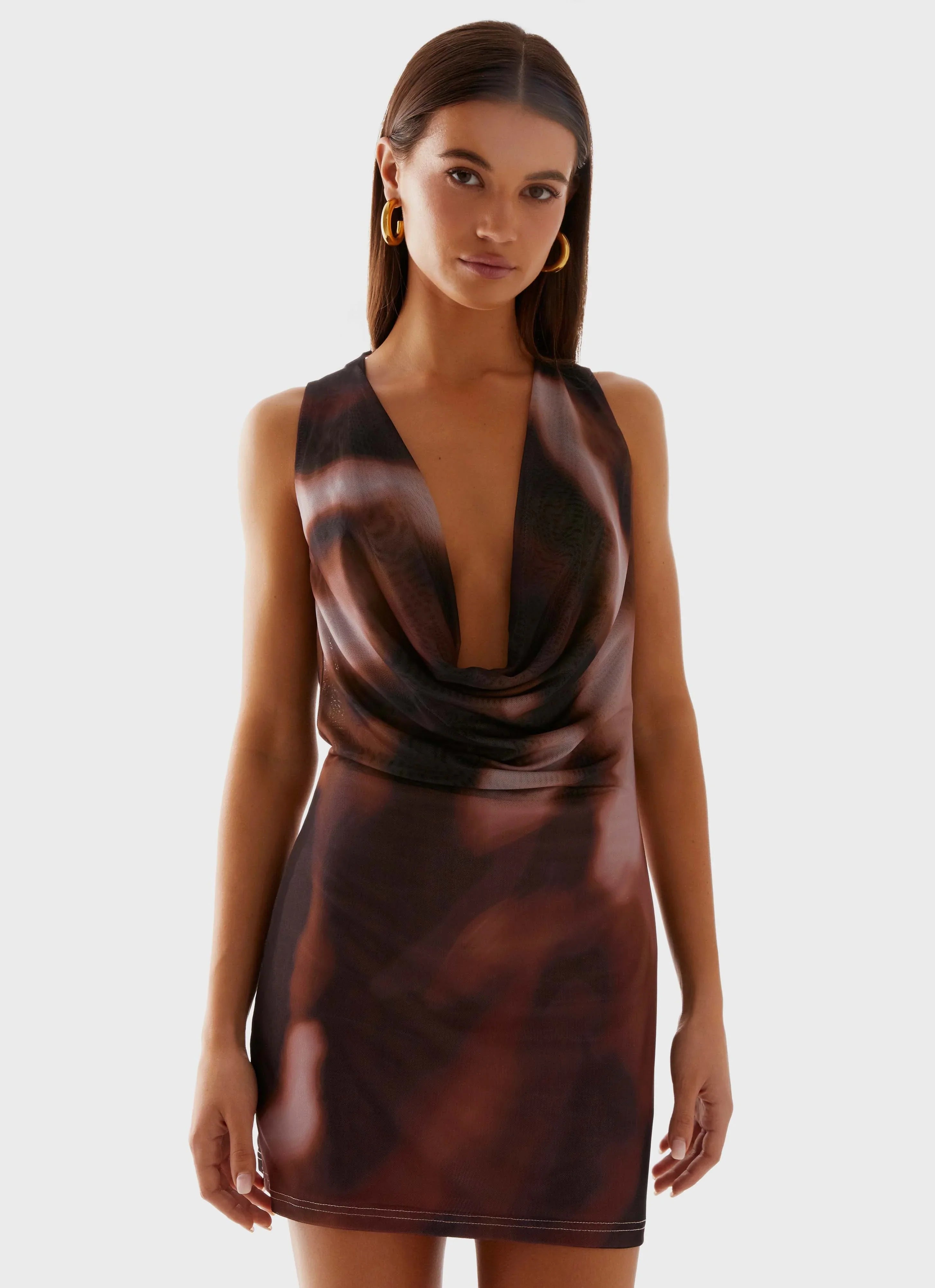 Larson Mini Dress Black Gradient