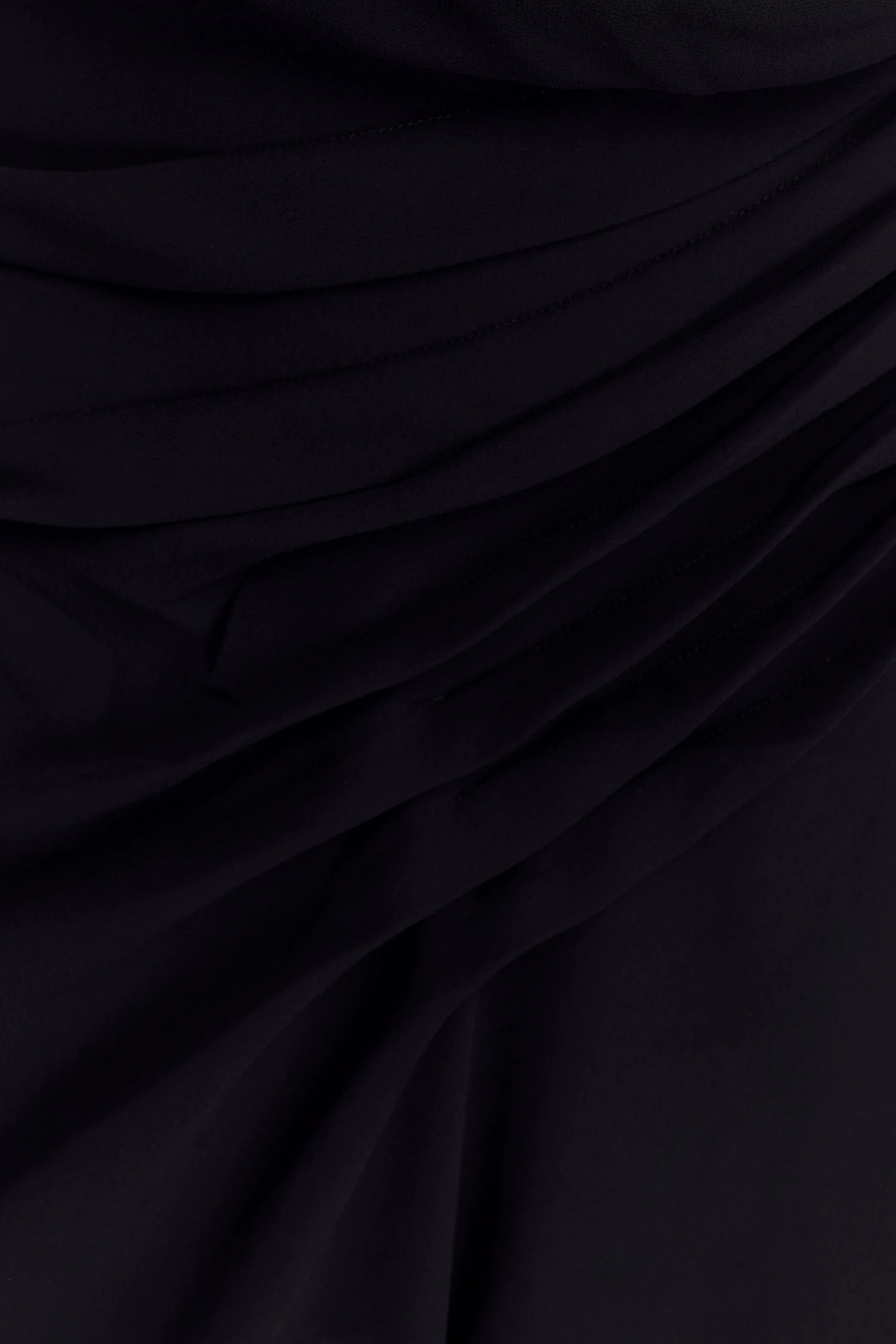 Oria Chiffon Mini Dress Black