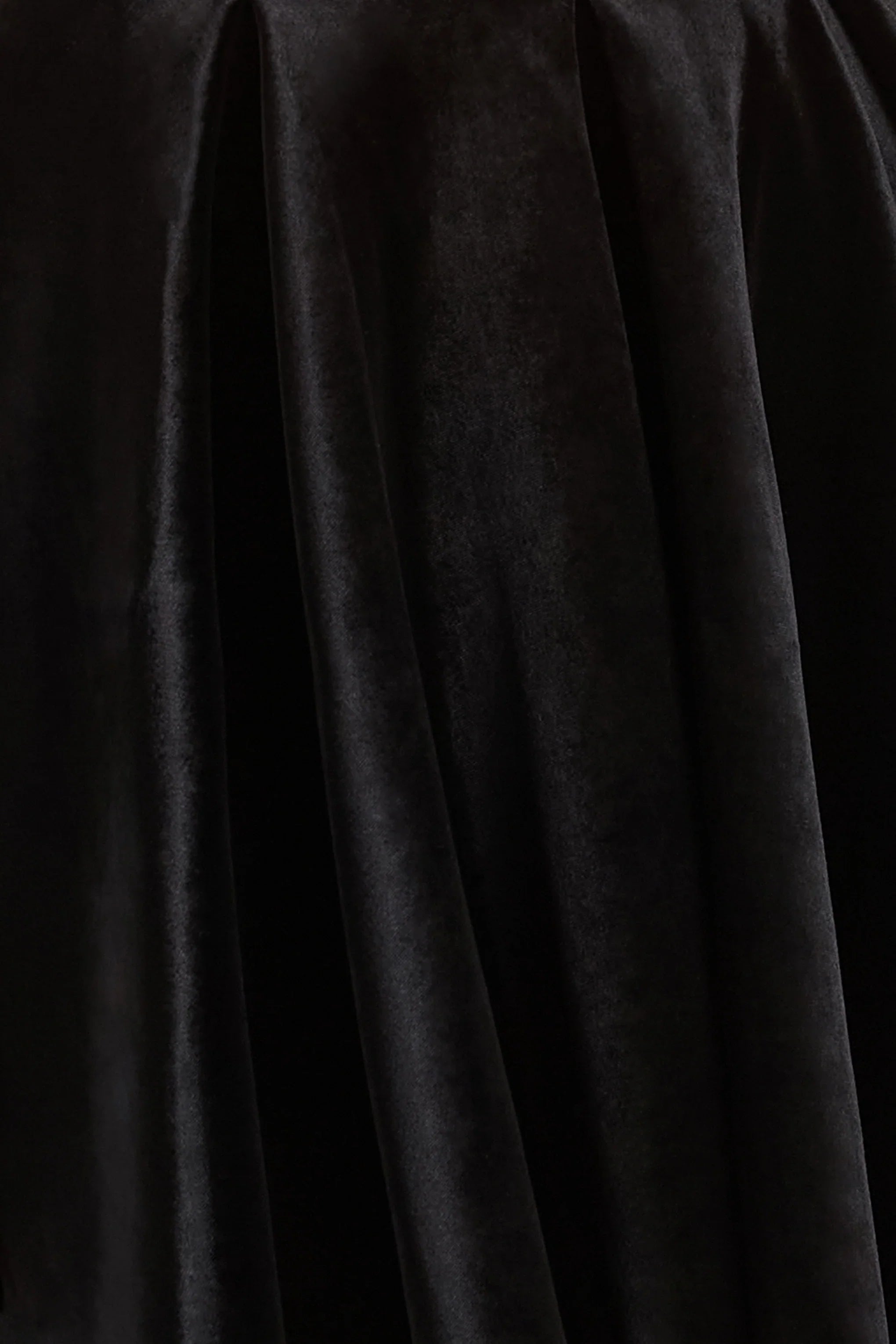 Leticia Black Asymmetric Neck Velvet Mini Dress With Twist Sleeve