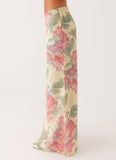 Soulful Low Rise Maxi Skirt Yellow Peony