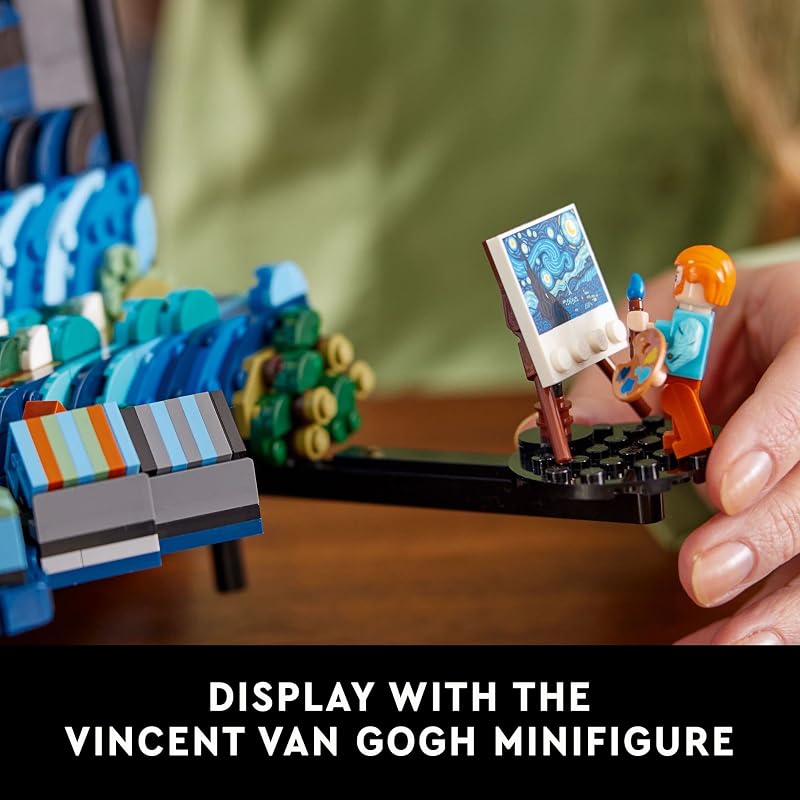 LEGO Ideas Vincent Van Gogh The Starry Night Building Set for Adults Ages 18 Beautifully Detailed Home Wall Art Decor Gift for Men Women 21333