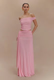 Arna Mesh Maxi Skirt Candy Pink