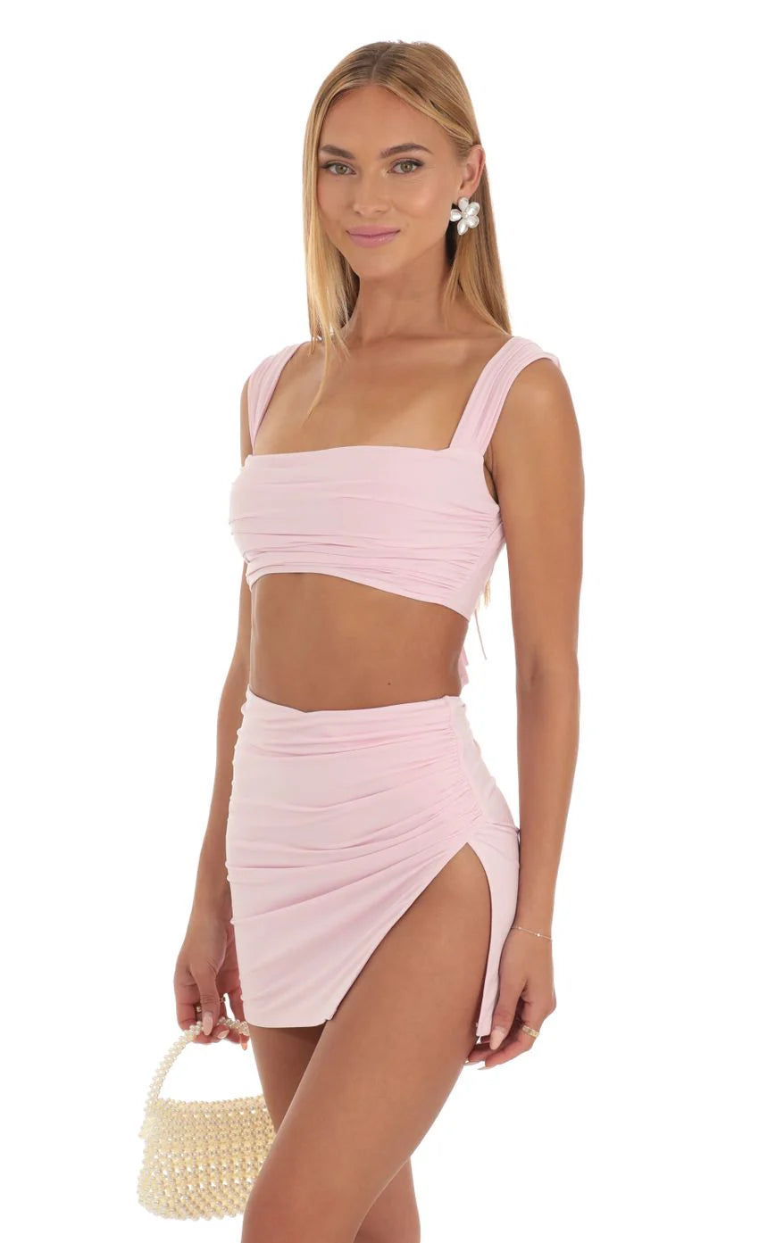 Two Piece Set in Pink