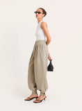 Sage Green Balloon Leg Trousers