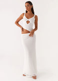 Jocelyn Maxi Dress White Crochet
